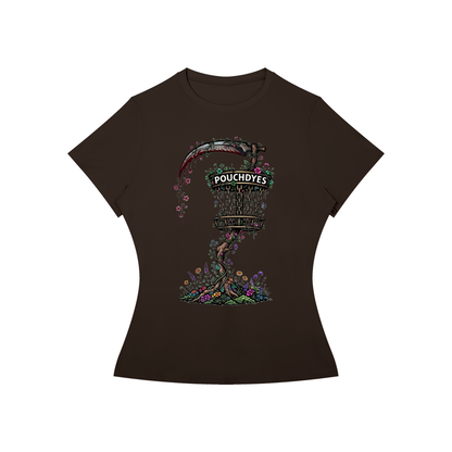 Floral PouchDyes logo Women’s Slim Fit