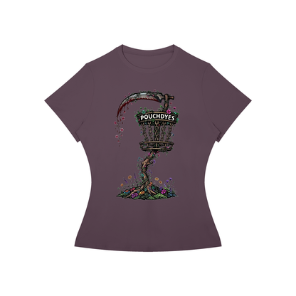 Floral PouchDyes logo Women’s Slim Fit