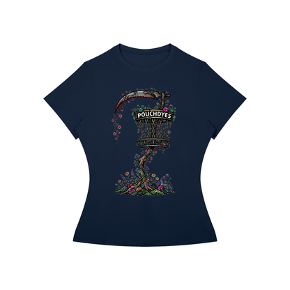 Floral PouchDyes logo Women’s Slim Fit