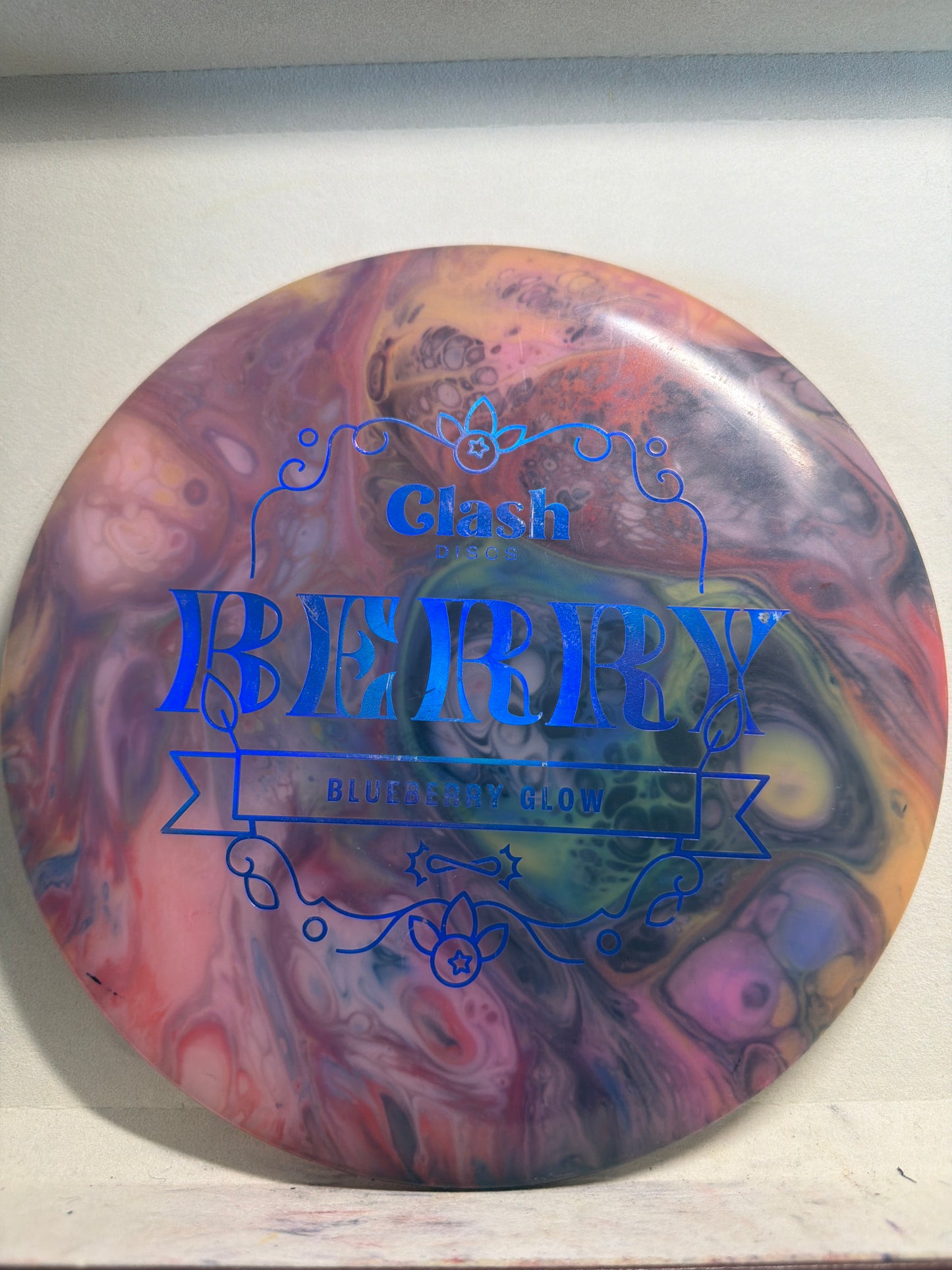 Used Dyed Clash Berry Glow