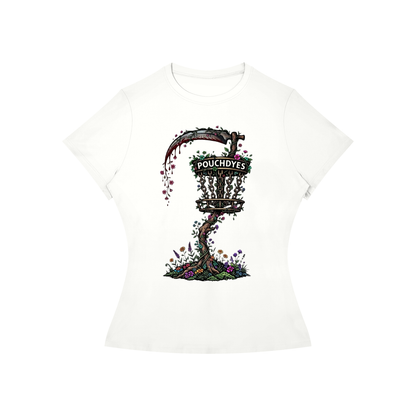 Floral PouchDyes logo Women’s Slim Fit
